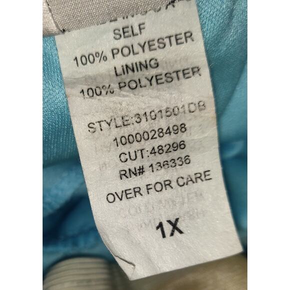 Vintage Y2K Aqua Deb Store Dress 1X Strapless Tulle Hi Low Prom Formal Cruise - Picture 10 of 16